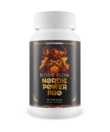 Blood Flow Nordic Power Pro - Our Best Blood Circulation Supplements for Men - Increase Blood Flow Care - Better Blood Flow Nordic Power Male Pills - Male Nordic Power Supplement for Max Blood Flow