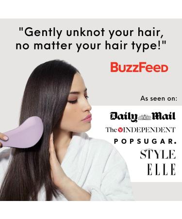 Lily England Detangle Hair Brush - Vegan Detangler for Curly, Thick, Fine Hair - Wet & Dry Use - Lilac Pink - 1 Count - Buy Online on GoSupps.com