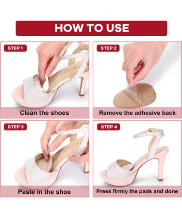 Metatarsal Pads 6 Pairs - Gel Foot Cushion Inserts for Women - All Day Pain Relief - Professional Reusable Forefoot Pads - Buy Online on GoSupps.com