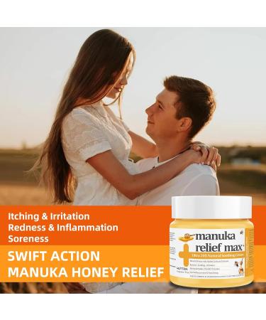 Balanitis Relief Cream - 100% Organic Manuka Honey & Tea Tree Oil Balm for Itch & Redness | Fast-Acting Soothing Ointment | 2 Fl Oz - Buy Online on GoSupps.com