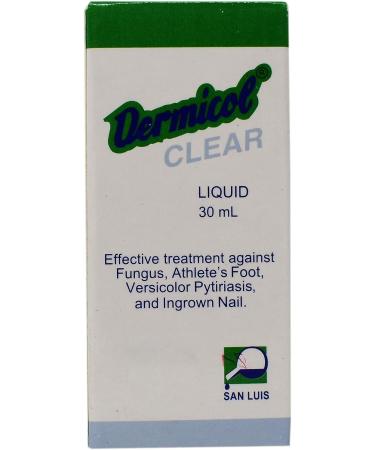 Dermicol Liquid 30ml - Effective Treatment for Athlete's Foot, Versicolor, Pytiriasis, and Ingrown Nails - Buy Online on GoSupps.com