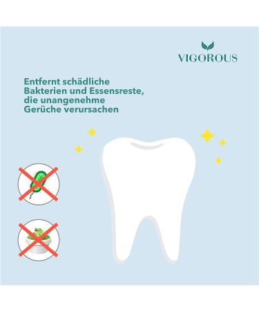 Vigorous 150 Pieces - Sustainable Vegan Dental Floss Sticks for Adults & Children | Uncharged Tooth Picks for Optimal Dental Hygiene - Buy Online on GoSupps.com