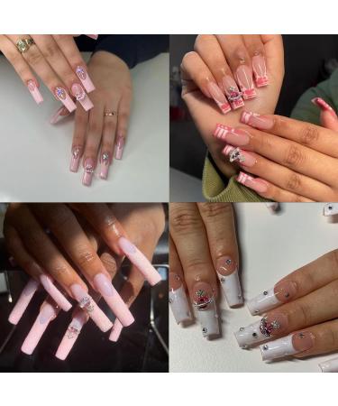 25 Pieces Planet Nail Art Charms - 3D Cross & Saturn Rhinestone Nail Gems | Shiny Acrylic Nail Accessories for Women - Buy Online on GoSupps.com