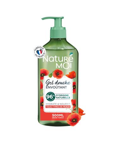 Natur moi Natur Moi - Enchanting Shower Gel - Hydrates and Nourishes - All Skin Types - Organic Poppies from Limousin - 96% Natural Origin - 500 ml - Made in France