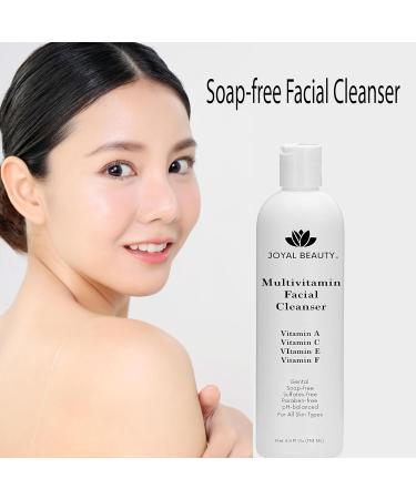 JOYAL BEAUTY Multi Vitamin Facial Cleanser - Best Hydrating Face Wash & Makeup Remover for All Skin Types | Gentle Exfoliating & pH Balanced Body Wash for Women & Men - Buy Online on GoSupps.com