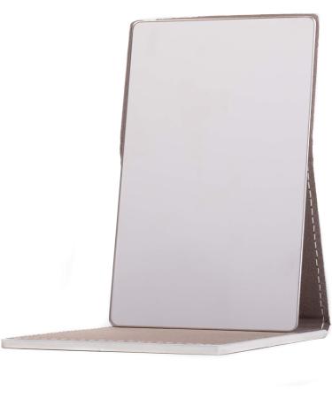 MARKHA Unbreakable Stainless Steel Pocket Mirror with White Case Cover - Portable Mirror for Men and Women - Buy Online on GoSupps.com