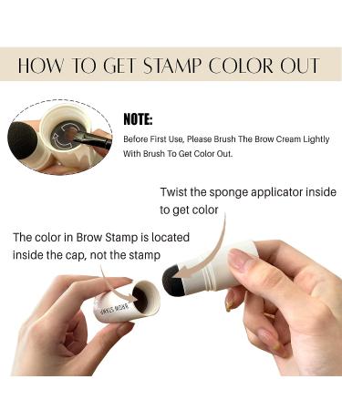 Waterproof Eyebrow Stamp Stencil Kit - Long Lasting Taupe Brow Shaping Shadow - Buy Online on GoSupps.com