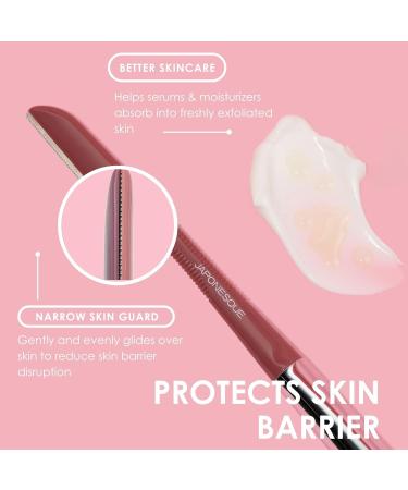 JAPONESQUE Dermaplaner & Cooling Eye Roller - Dual Ended Exfoliation Tool for Hair Removal & Face Massage | Shop Internationally - Buy Online on GoSupps.com