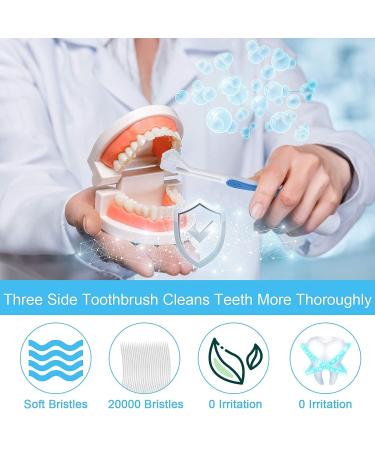 Patelai 8-Piece Autism Toothbrush for Kids & Adults - Soft Manual Toothbrush with Nice Angle Bristles for Deep Cleaning - Red, Orange, Blue, Green - Buy Online on GoSupps.com