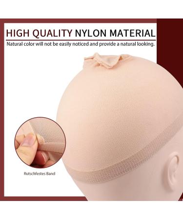 Wig Caps for Women, Men, and Kids - FANDAMEI 4PCS Nude Nylon Wig Caps for Halloween Cosplay - Buy Online on GoSupps.com
