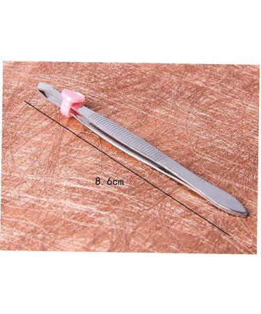 1pc Slant Tip Tweezers Stainless Steel Eyebrow Tweezers Professional Tweezers for Lucking Chin Hair Removal Beauty Tools - Buy Online on GoSupps.com