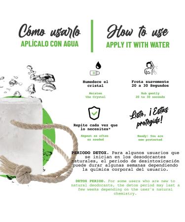 Vital Green Potassium Alum Crystal Block for Shaving - Alum Bar to Relieve Irritation - Invigorating and Refreshing Reaction - 3.18 oz (1 Unit) - Buy Online on GoSupps.com