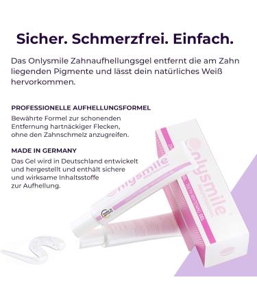 ONLYSMILE Teeth Whitening Gel | Instant Tooth Bleaching & Whitening | Cosmetic Tooth Cleaning for Bright White Teeth - Buy Online on GoSupps.com