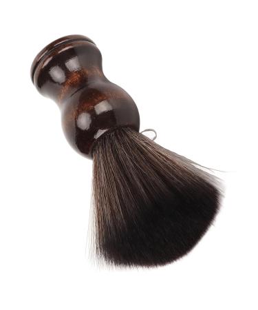 Men's Wooden Handle Razor Brush - Soft Nylon Hair Facial Cleaning & Shaving Tool - Buy Online on GoSupps.com