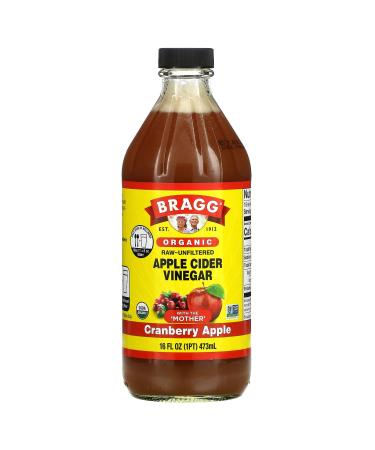 Bragg Organic Apple Cider Vinegar Cranberry Apple 16 fl oz (473 ml)