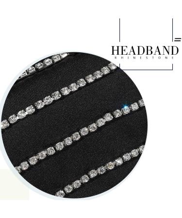GORTIN Crystal Headband | Sparkling Rhinestone Wide Hair Band for Women and Girls - Boho Turban Head Wrap for Nightclub Party (Type D) - Buy Online on GoSupps.com