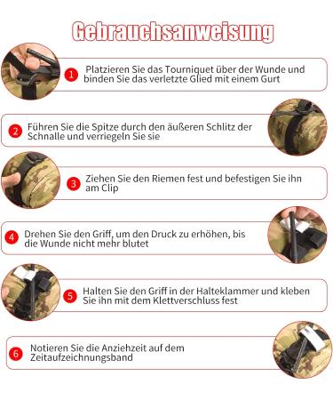 Apomoons Tactical Tourniquets - 2 Pack Quick-Closure Combat Application One-Handed Operation for Outdoor Sports Camping Hiking Climbing - Buy Online on GoSupps.com