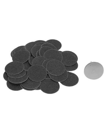 Foot grinder sandpaper 50 pieces of electrical corneal remover sandpaper slices Pedicure Tool replacement accessories with shaft for hard dead dead skin cracked heel cracked ( 25mm)