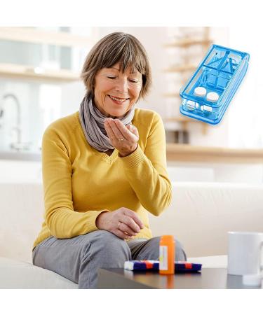 Pill Cutter 2-in-1 with Blade & Storage Compartment - Portable Splitter for Large Pills - Buy Online on GoSupps.com