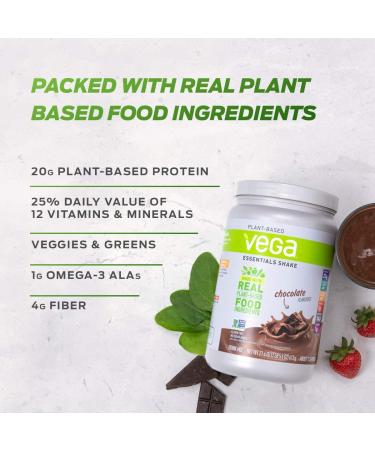 Vega Essentials Vanilla Plant-Based Protein Powder 2.3 lbs - 30 Servings | Vegan Superfood with Vitamins, Antioxidants | Keto, Low Carb, Dairy & Gluten Free - Buy Online on GoSupps.com