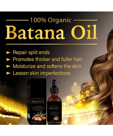 Batana Oil For Hair Growth 60ml Natural Batana Oil Prevents Hair Loss Atana Oil For Healthier Thicker Fuller Hair Batana Hair Oil Repairs Damaged Hair & Skin For All Hair Types - Buy Online on GoSupps.com