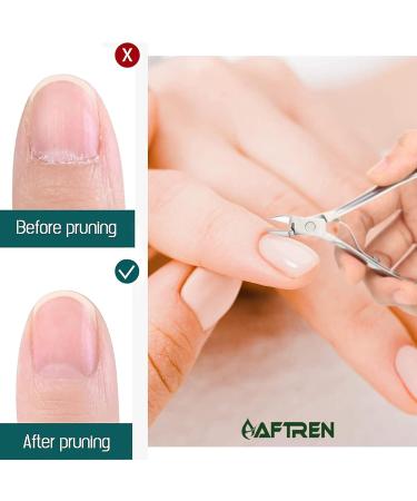 AFTREN Nail Clippers Cuticle Nippers Sharp Cuticle Scissors Smooth Cutting Stainless Steel Removing Excess Chapped Skin on Toes (Silver 5.5 Incn) 5.5 Incn Silver - Buy Online on GoSupps.com