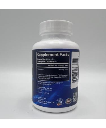 Covalis Nutrition Covesium Magnesium Complex Supplement | 5 Types of Magnesium - Hydroxide Glycinate Citrate Malate Oxide | Muscle Function | 60 Capsules - Buy Online on GoSupps.com