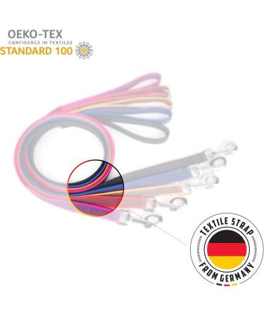 IDC Color & Gray Rubberized Dog Leash - 20mm x 10m with Loop | Durable Orange-Gray Design for Worldwide Shipping - Buy Online on GoSupps.com