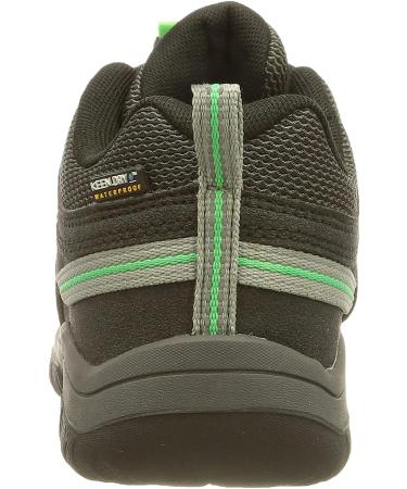 KEEN Kids' Targhee Low Waterproof Hiking Shoe - Size 8 Little Kid - Steel Grey/Irish Green - Buy Online on GoSupps.com