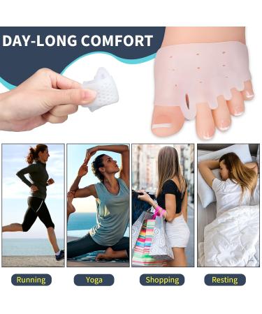 3 Pairs Gel Toe Spacers - Breathable Toe Separators for Hammer Toes Bunions & Pain Relief - Ideal for Men & Women - Buy Online on GoSupps.com