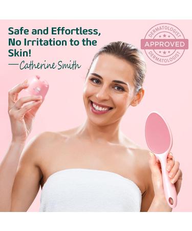Sunivaca Glass Callus Remover Foot File - 2-Sided Pedicure Tool for Soft Feet - Pink - Buy Online on GoSupps.com