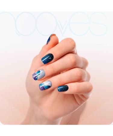  NOOVES NOOVES Mystic Marble Premium Semi-Cured Nail Gel (20 Sheets) + 1 Nail File & 1 Vegan Orange Stick - Buy Online on GoSupps.com