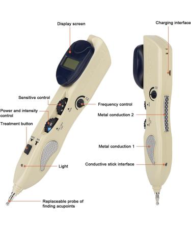 iVolconn Pain Relief Electric Acupuncture Pen Therapy Device Nerve And Acupoints Detector Muscle Stimulator - Buy Online on GoSupps.com