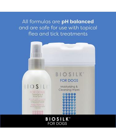 Biosilk Silk Therapy Dog Wipes - Moisturizing & Cleansing, 50 Count - Buy Online on GoSupps.com