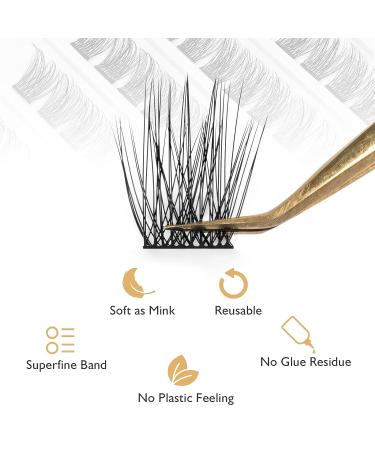 WONSIS 120 Individual Lash Clusters | Soft & Lightweight 0.07mm C Curl Synthetic Lashes | Reusable DIY Extensions for Home Use (12MM Volume) - Buy Online on GoSupps.com