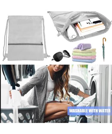 JSDIIN Women's Gym Bag - Adjustable Daypack with Outdoor Pocket & Indoor Storage - Perfect for Sports & Travel - Gray - Buy Online on GoSupps.com