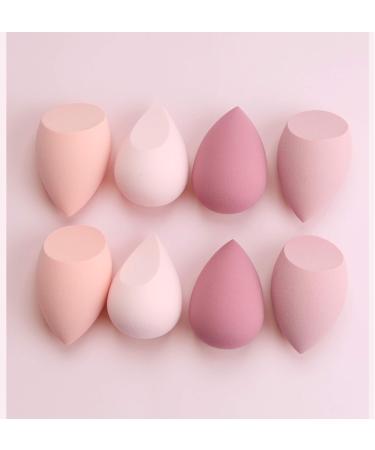 8-Piece Pink Makeup Sponge Set - Beauty Blender for Foundation Powder & Liquid - Flawless Application - Buy Online on GoSupps.com