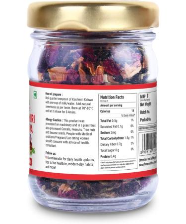 Dawn Lee Kashmiri Kahwa 40 Gram Refreshing And Original Immunity Booster Tea Natural Detox Drink Kahwa Kashmiri Ayurvedic Traditions Delightful Healthy Flavor kahve Qawah - Buy Online on GoSupps.com