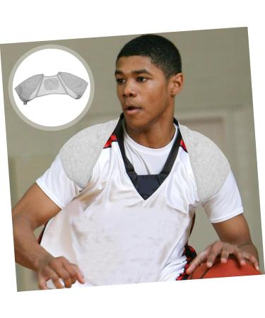 Sosoport Shoulder Protector Sports Protective Gear Shoulder Strap Brace Workout Shoulder Brace Spandex Grey - Buy Online on GoSupps.com