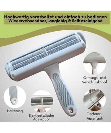 High-Quality Animal Hair Remover for Sofa Car Upholstery & Carpet Reusable Lint Brush for Dog & Cat Hair - Buy Online on GoSupps.com