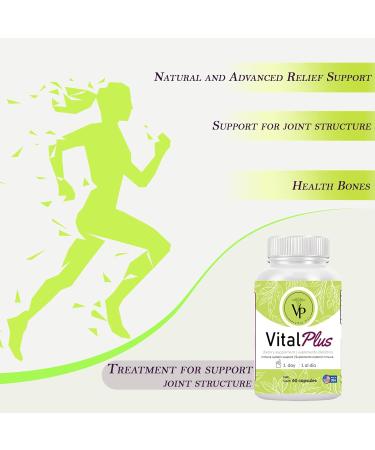 Vital Plus - Organic Energy Supplement for Varicose Veins & Joint Support | 60 Capsules - International Shipping Available - Buy Online on GoSupps.com