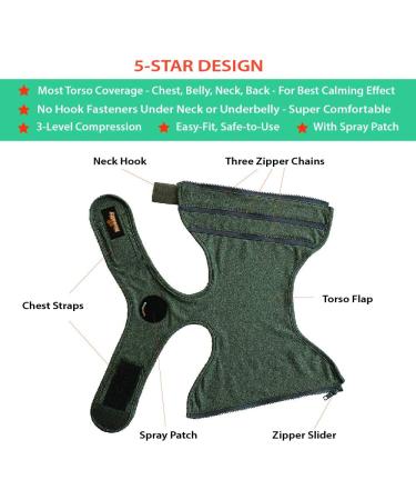 Neoally Dog Angst Jacket - Adjustable Compression Thunder Shirt for Large Dogs | Ultimate Comfort & Soothing Effect - Buy Online on GoSupps.com
