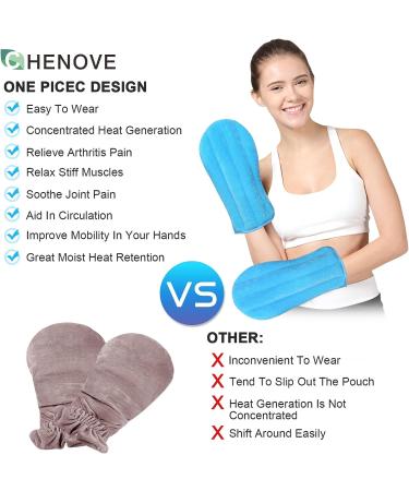 Chenove Microwavable Arthritis Gloves - Pain Relief & Moist Heat Therapy for Arthritis, Carpal Tunnel & Stiff Joints - Buy Online on GoSupps.com