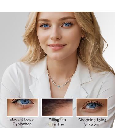 LXZJJM Bifurcated Water Eyebrow Pencil Liquid Eyebrow Pen Waterproof Brow Pen with Micro-Fork Tip Creates Natural Looking Brows Effortlessly (#01 Black) - Buy Online on GoSupps.com