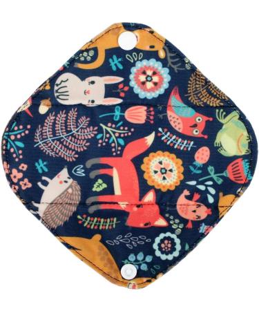 Set of 5 Blue Feather Down XS Panty Liners with Wet Bag - Reusable Cloth Menstrual Pads - Buy Online on GoSupps.com