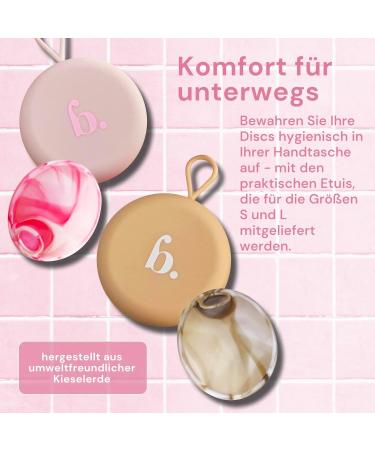 Bodyotics Reusable Menstrual Disc - 12 Hour Leak-Proof Alternative to Cups & Tampons - Small & Large Sizes - Beige & Light Pink - Buy Online on GoSupps.com