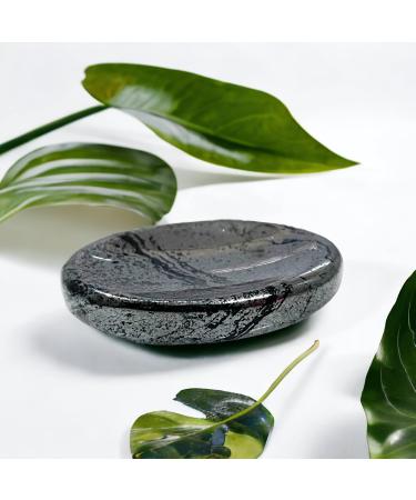 Hematite Crystal Thumb Stone - Stress Relief & Grounding Energy Aid for Meditation and Chakra Balance - Polished Healing Gem for Anxiety & Focus - Buy Online on GoSupps.com
