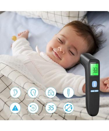 Digital Infrared No-Touch Thermometer for Baby, Kids, and Adults - Instant Accurate Reading, Memory Function - Temporal Fever Thermometer - Buy Online on GoSupps.com