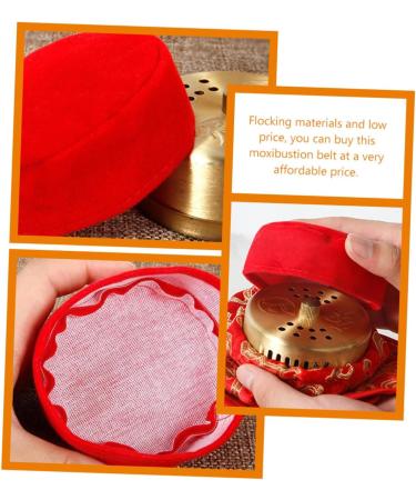 Gleavi Moxa Accessories | Moxibustion Moxa-Box Cover | Practical Moxibustion Cover | Flocking Red Hood Container for Optimal Healing - Buy Online on GoSupps.com