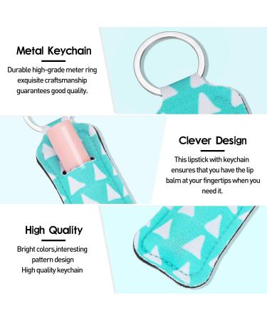 10-Piece Lipstick Keychain Holder Set with Wrist Lanyard - Stylish and Practical Keychain Holders - Buy Online on GoSupps.com